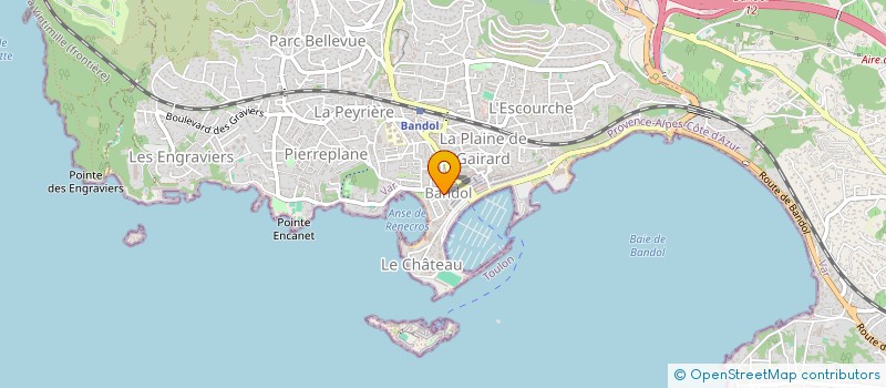localisation de l'entreprise ASS SPORTIVE USEP à BANDOL