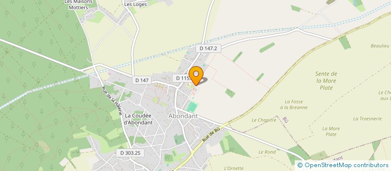 localisation de l'entreprise ASS SPORTIVE USEP ECOLE ABONDANT à ABONDANT