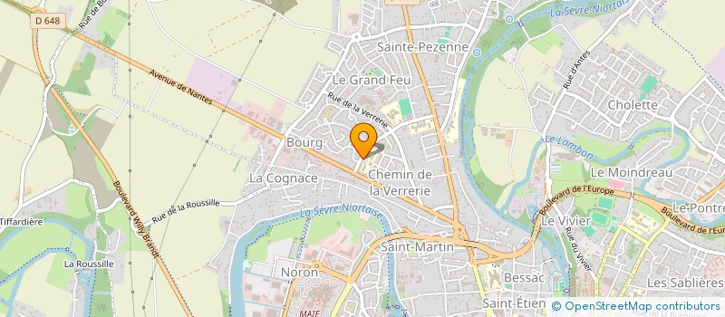 localisation de l'entreprise ASS SPORTIVE USEP LES ECUREUILS à NIORT
