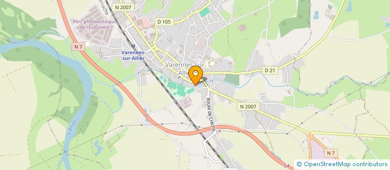 localisation de l'entreprise ASS SPORTIVE VARENNOISE RUGBY à VARENNES-SUR-ALLIER