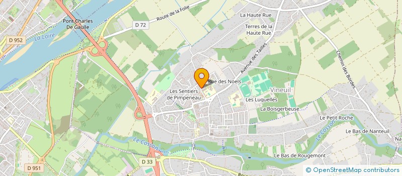 localisation de l'entreprise ASS SPORTIVE VINEUIL LES GIRARDS à VINEUIL