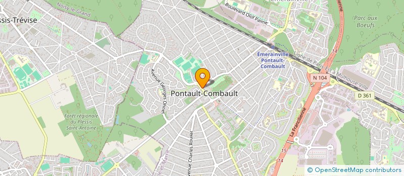 localisation de l'entreprise ASS SPORTS ARTS MARTIAUX à PONTAULT-COMBAULT