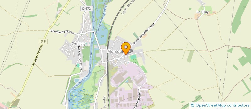 localisation de l'entreprise ASS SPORTS ET LOISIRS DE MORCOURT  MORCOURT