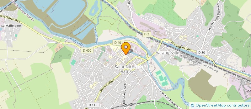 localisation de l'entreprise ASS SPORTS ET LOISIRS DU CHS  SAINT-NICOLAS-DE-PORT