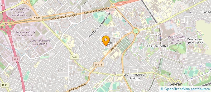 localisation de l'entreprise ASS SPORTS ET LOISIRS SECTION JUDO à AULNAY-SOUS-BOIS
