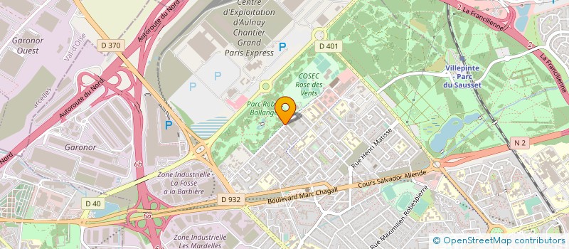 localisation de l'entreprise ASS SPORTS ET LOISIRS TOULOUSE-LAUTREC à AULNAY-SOUS-BOIS