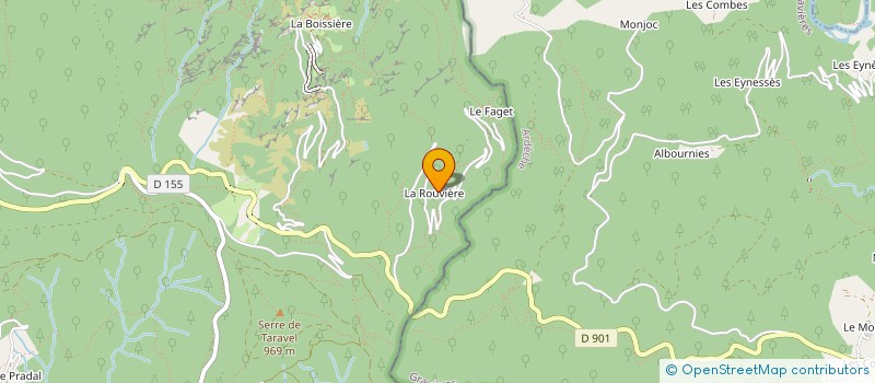 localisation de l'entreprise ASS SPORTS ET NATURE  BONNEVAUX