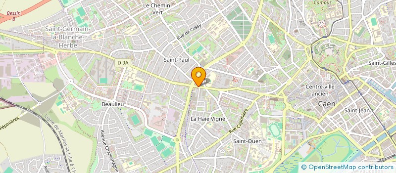 localisation de l'entreprise ASS SPORTS LOISIRS CAEN PAPILLONS BLANCS à CAEN