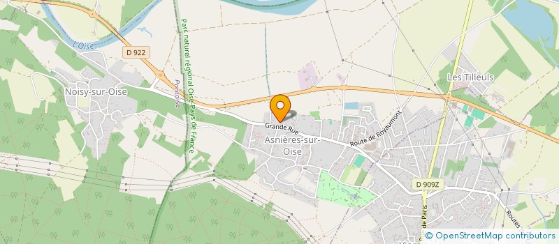 localisation de l'entreprise ASS SPORTS LOISIRS D'ASNIERES SUR OISE  ASNIERES-SUR-OISE