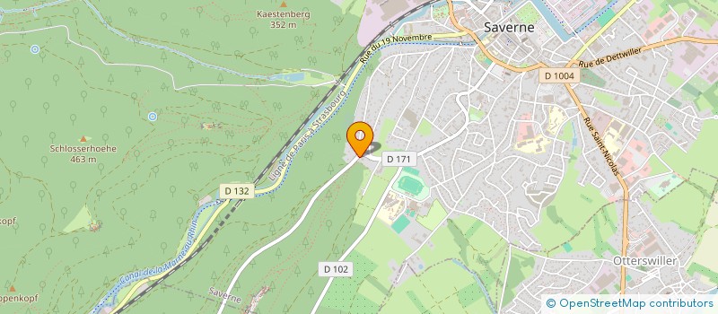 localisation de l'entreprise ASS SPORTS LOISIRS HAUT PLATEAU  SAVERNE