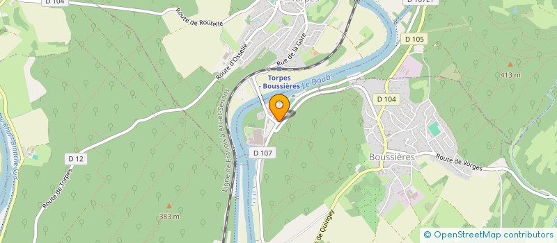 localisation de l'entreprise ASS SPORTS LOISIRS RANDONNEES RICHETS  BOUSSIERES