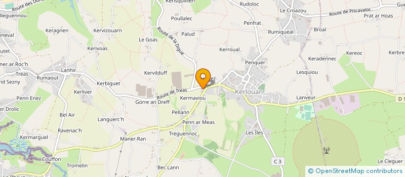 localisation de l'entreprise ASS SPORTS MECANIQUES FINISTERE  KERLOUAN