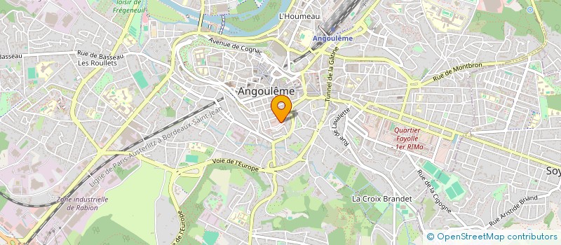 localisation de l'entreprise ASS SPORTSCULTURE LOISIRS CONSEIL GENERAL CHARENTE à ANGOULEME