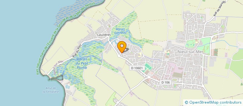 localisation de l'entreprise ASS SPOTIVE EVENEMENT CHARENTE MARITIME  NIEUL-SUR-MER