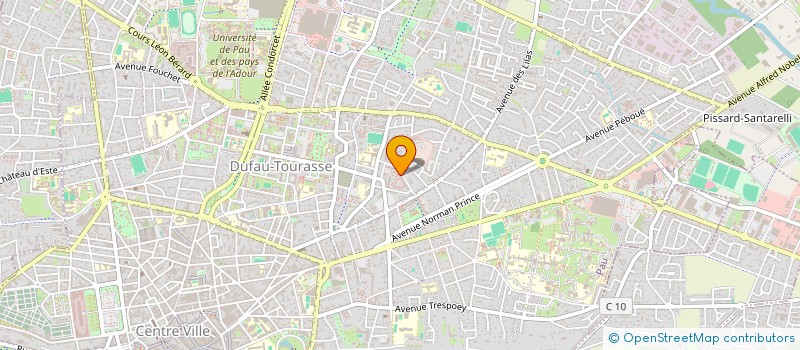 localisation de l'entreprise ASS SPRINT 640 à PAU