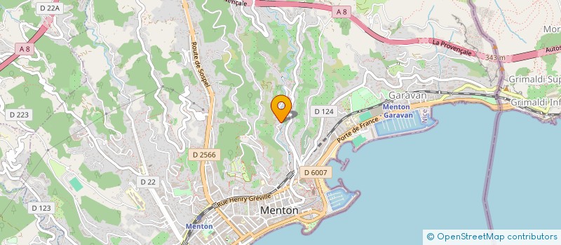 localisation de l'entreprise ASS SQUALE CLUB à MENTON