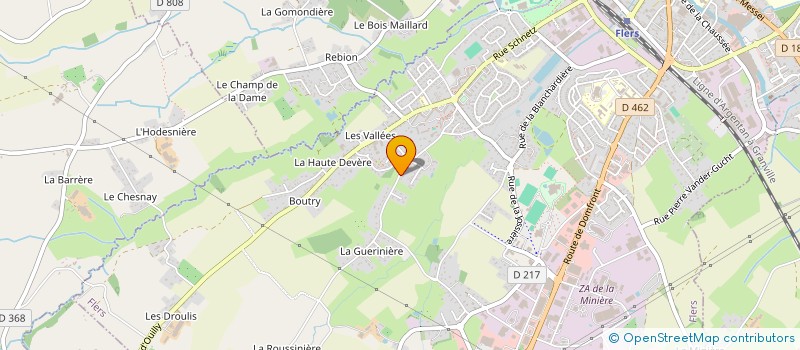 localisation de l'entreprise ASS SQUASH CLUB FLERIEN à FLERS