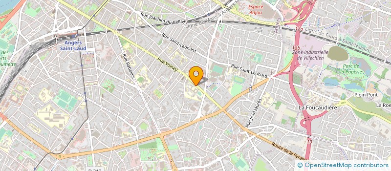 localisation de l'entreprise ASS ST BENOIT à ANGERS