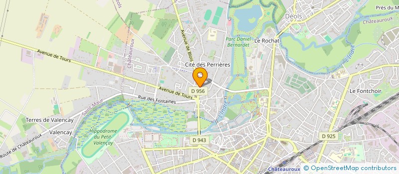 localisation de l'entreprise ASS ST CHRIST OFFRE + DES COMMERCANTS à CHATEAUROUX