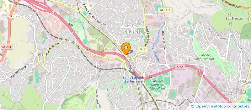 localisation de l'entreprise ASS ST ETIENNE METROPOLE KATOWICE  SAINT-PRIEST-EN-JAREZ