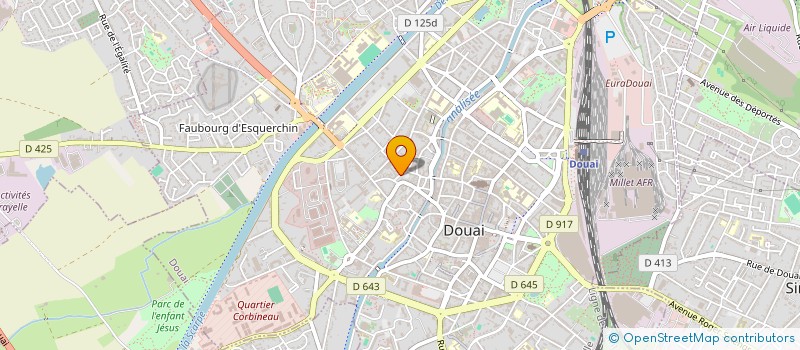 localisation de l'entreprise ASS ST JACQUES AMIS JEUNESSE  DOUAI