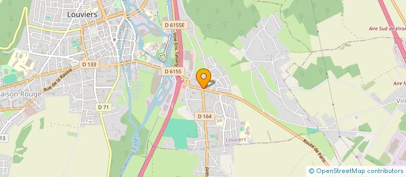 localisation de l'entreprise ASS ST JEAN ROQUETTE CHALANDON à LOUVIERS