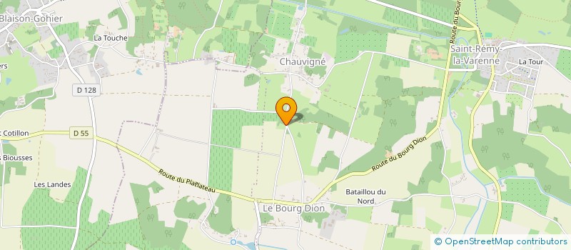 localisation de l'entreprise ASS ST VINCENT SPORT  BRISSAC LOIRE AUBANCE