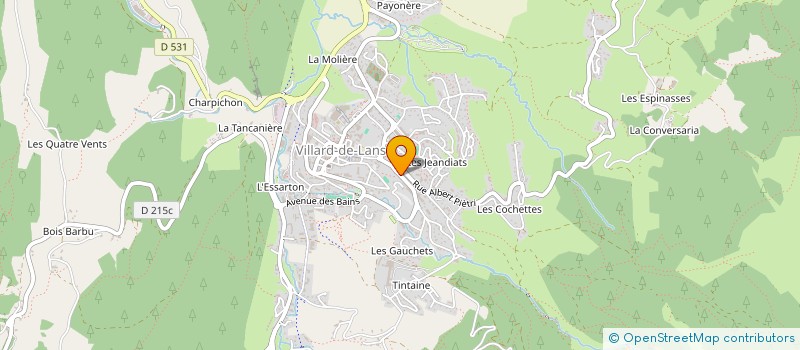 localisation de l'entreprise ASS STAGES DIX-QUINZE  VILLARD-DE-LANS