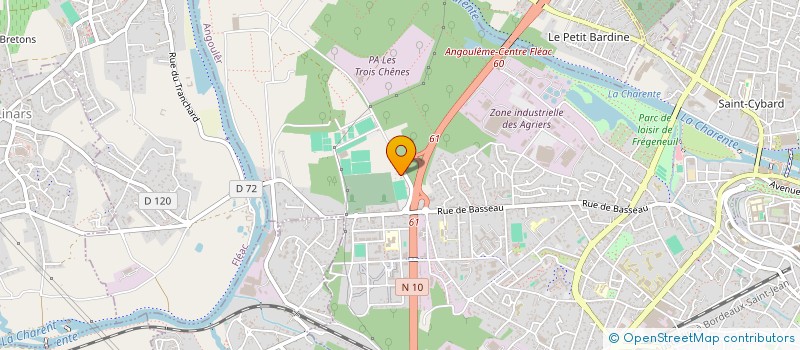 localisation de l'entreprise ASS STAND ANGOUMOISIN à ANGOULEME