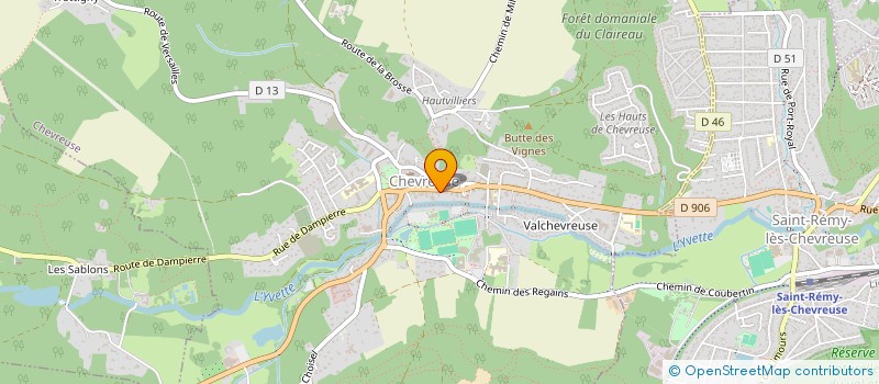 localisation de l'entreprise ASS  STCAC SECTION TENNIS CLUB ATHLETIQU  CHEVREUSE