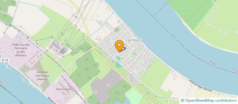 localisation de l'entreprise ASS  STE AMICALE DES SAPEURS POMPIERS  AMBES