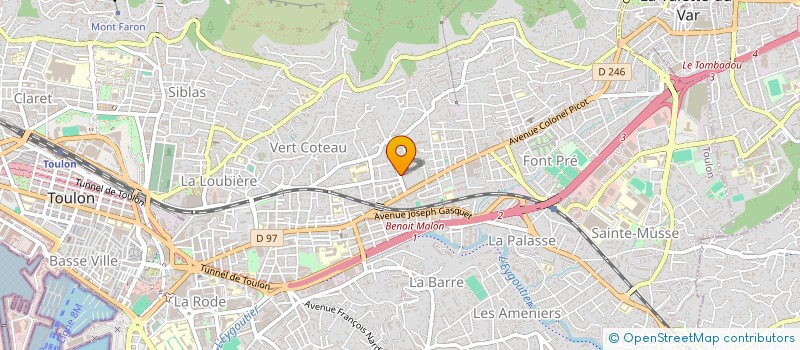 localisation de l'entreprise ASS STE CATHERINE LABOURE LA PROVIDENCE à TOULON