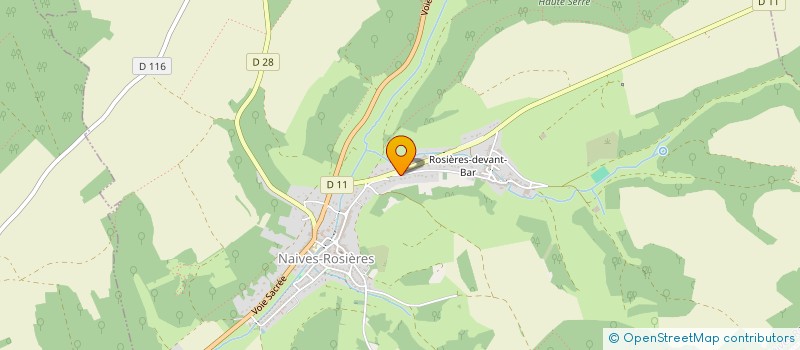 localisation de l'entreprise ASS STE DE CHASSE DES RESERVES à NAIVES-ROSIERES
