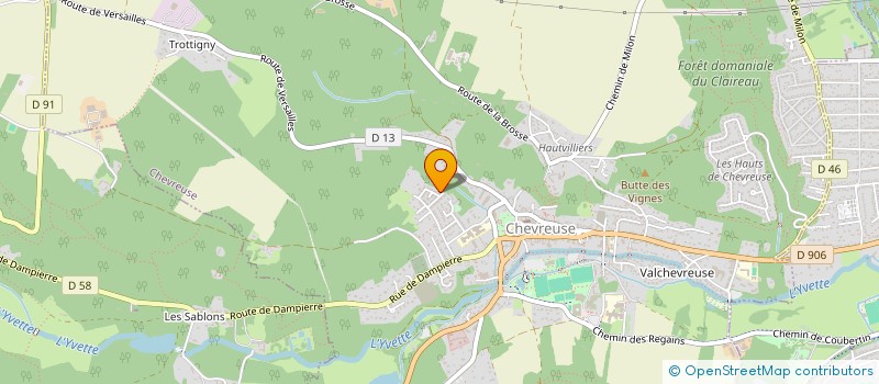 localisation de l'entreprise ASS  STE DES FRERES DE LA COTE TIDE RIP  CHEVREUSE