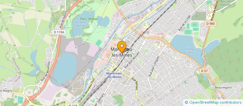 localisation de l'entreprise ASS STE HIPPIQUE URBAINE COMMUNAUTE à MONTCEAU-LES-MINES