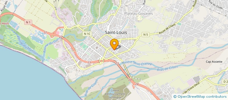 localisation de l'entreprise ASS STE LOUISIENNE INSERTION EMPLOI à SAINT-LOUIS