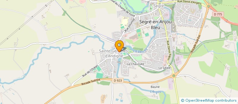 localisation de l'entreprise ASS STE MARGUERITE à SEGRE-EN-ANJOU BLEU