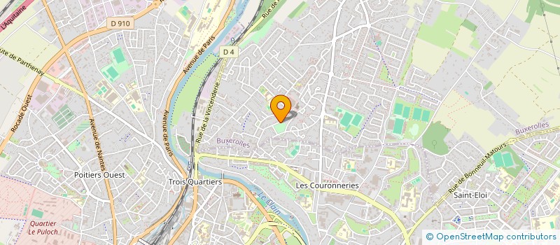localisation de l'entreprise ASS STE MARTHE FORMAT PROF PREV ET SECUR à BUXEROLLES