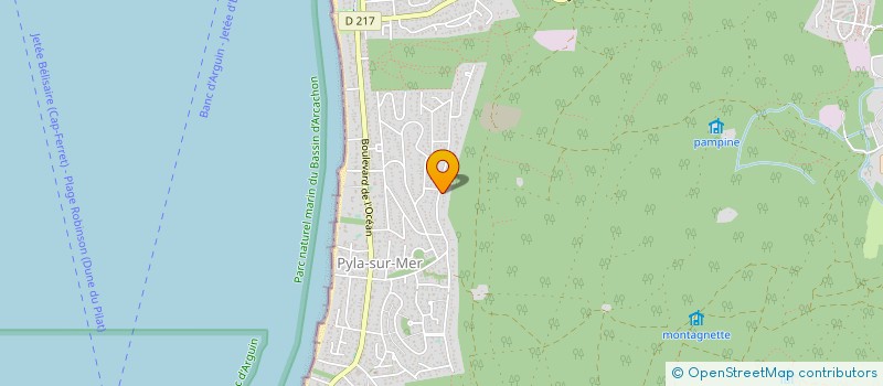 localisation de l'entreprise ASS STE ROSE DE LIMA  LA TESTE-DE-BUCH