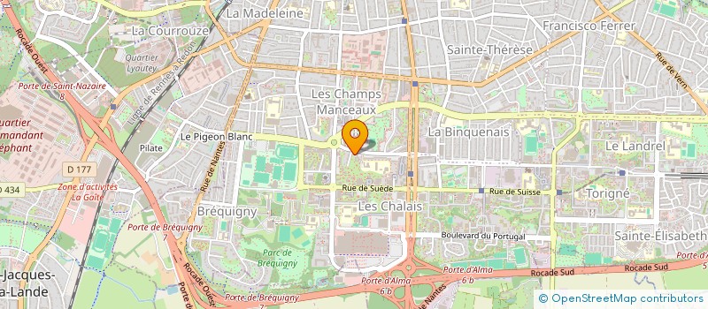 localisation de l'entreprise ASS STOMISES HAUTE BRETAGNE à RENNES