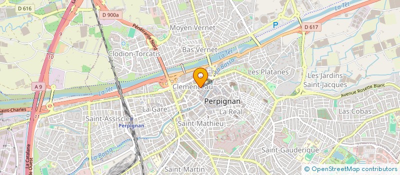 localisation de l'entreprise ASS STRASS  PERPIGNAN