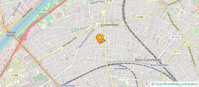 localisation de l'entreprise ASS STRATA'J'M à COLOMBES