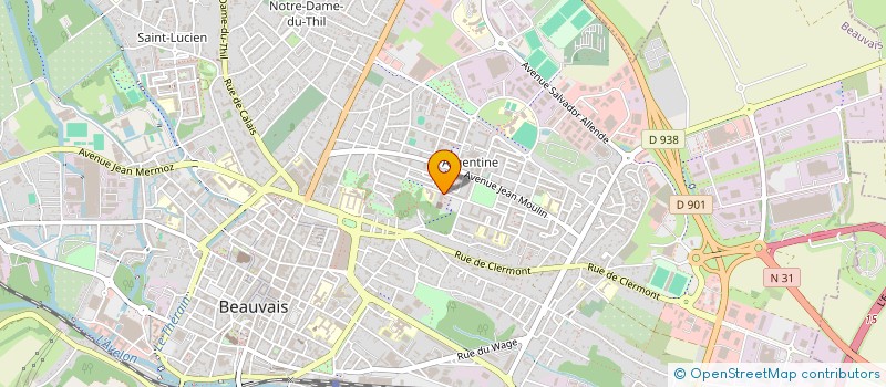 localisation de l'entreprise ASS STRUCTURE D OFFRES DE FORMATIONS ET ANIMATIONS  BEAUVAIS