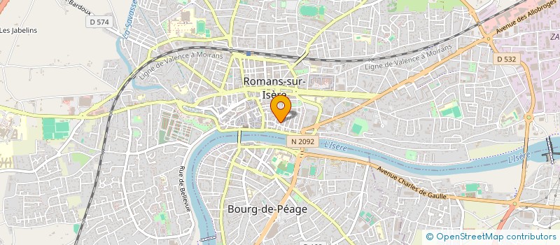 localisation de l'entreprise ASS STYLE CHAUSSURES DE FRANCE à ROMANS-SUR-ISERE