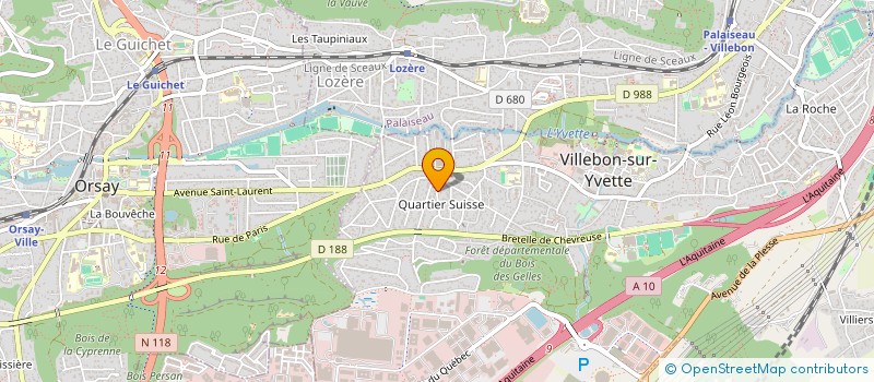 localisation de l'entreprise ASS SUBAQUACLUB DE VILLEBON SUR YVETTE à VILLEBON-SUR-YVETTE