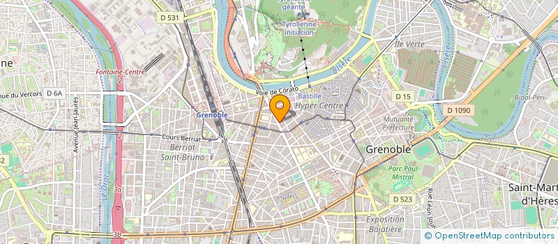 localisation de l'entreprise ASS SUD EST FORMATION ALPES  GRENOBLE