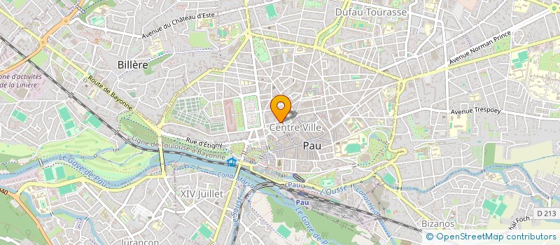 localisation de l'entreprise ASS  SUD OUEST à PAU