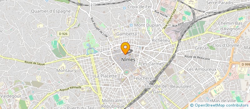 localisation de l'entreprise ASS SUD TANGO  NIMES