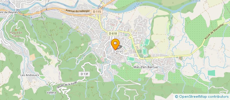 localisation de l'entreprise ASS SUD VERSIONS à CERET