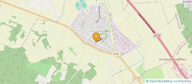 localisation de l'entreprise ASS SUP'CARRIERES (S'C)  ECQUEVILLY